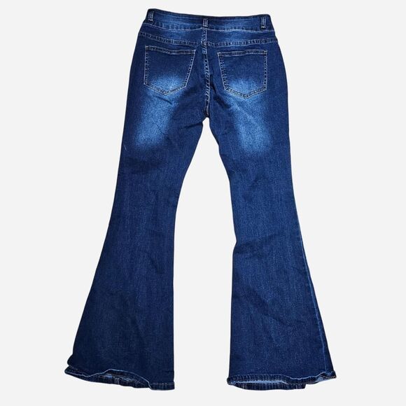 y2k boho mcbling flared jeans - Picture 2 of 4